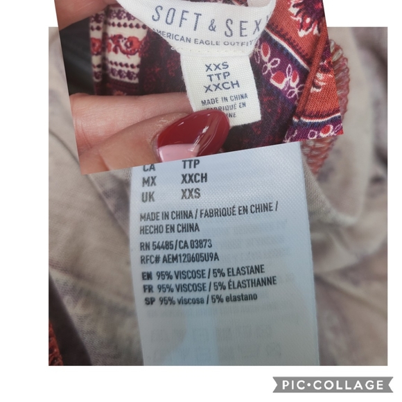 AE Maxi w/ Thigh Split High Neck EUC! Size XXS - Picture 13 of 15